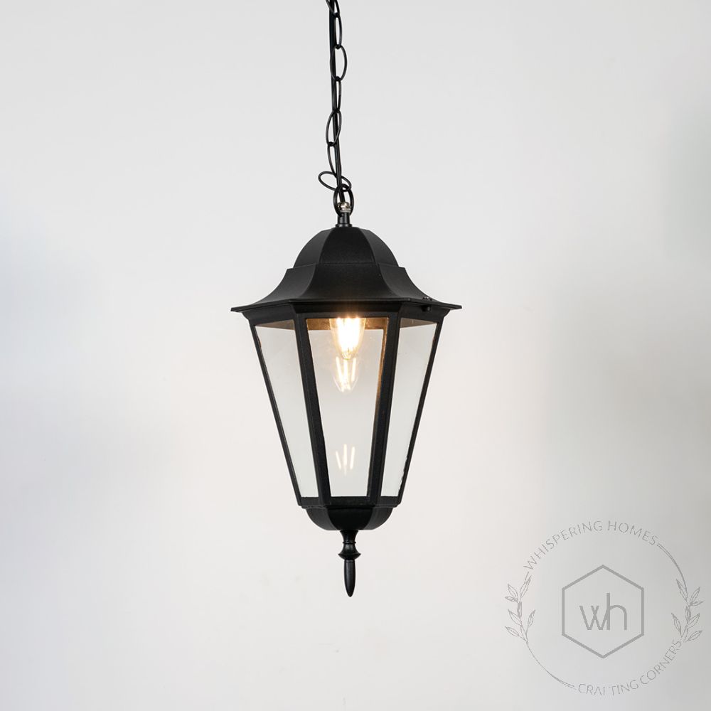 Paris Outdoor Hanging Light - large Light On White Background