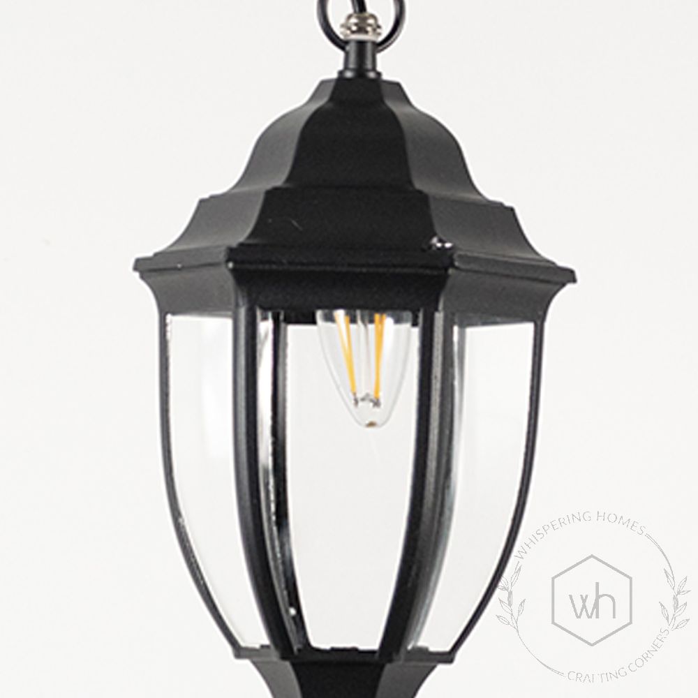 Augusta Outdoor Hanging Light - Small Closeup