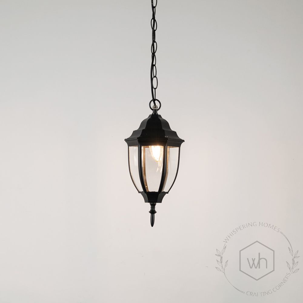 Augusta Outdoor Hanging Light - Small Light On White Background