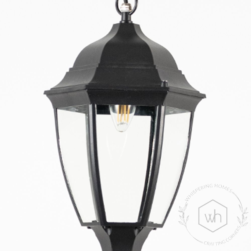 Augusta Outdoor Hanging Light - Large Closeup