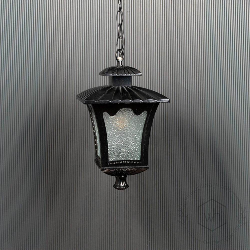 Kalik Outdoor Pendant Light - Black Light Off Black Background