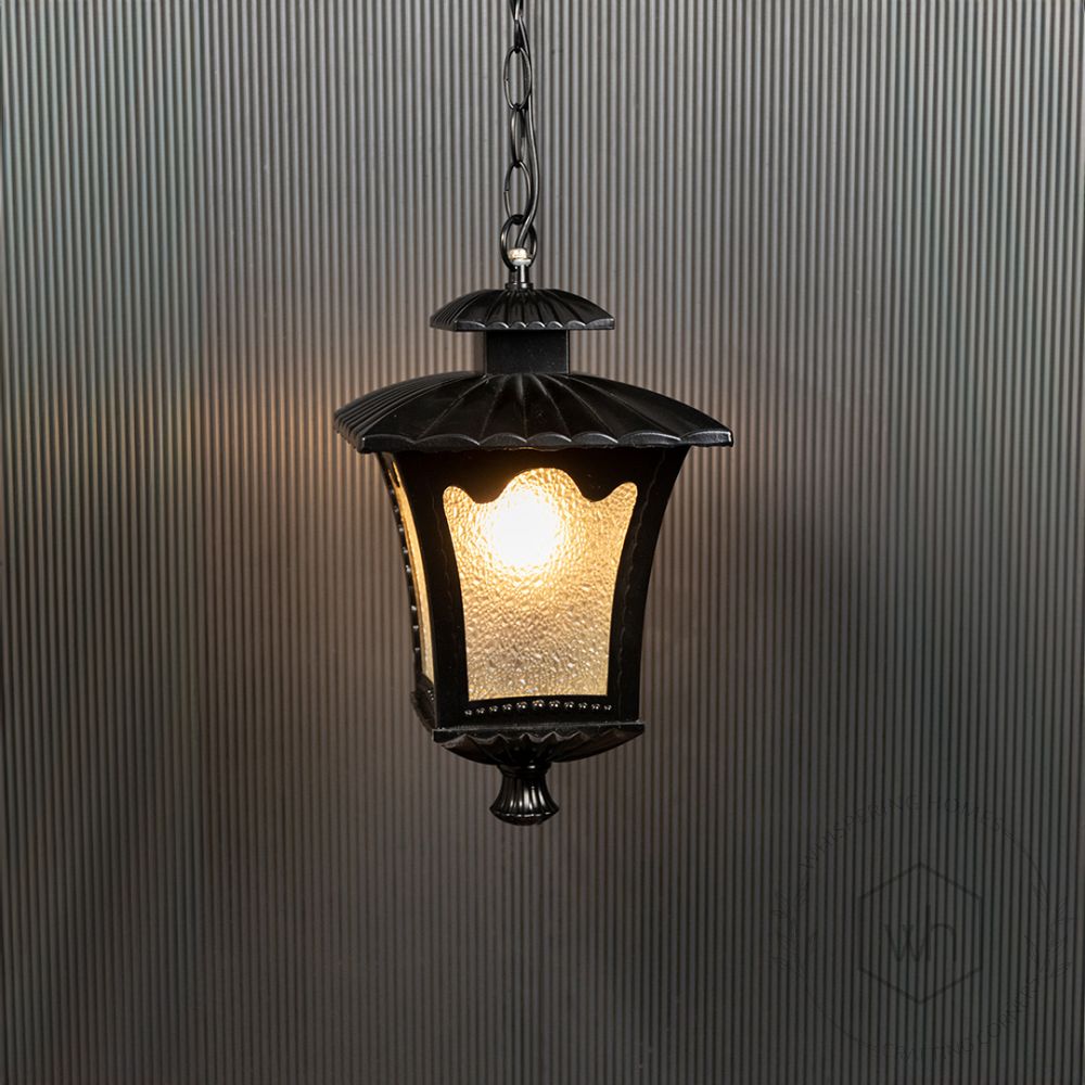 Kalik Outdoor Pendant Light - Black Light On Black Background