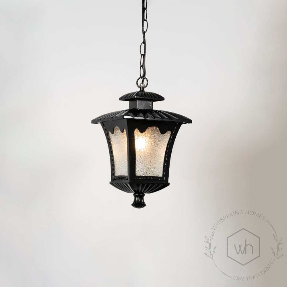 Kalik Outdoor Pendant Light - Black Light On White Background