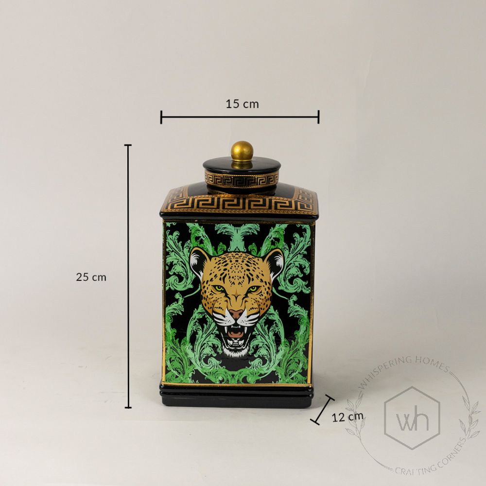 Cloisonne Opium Jar - Small Dimensions