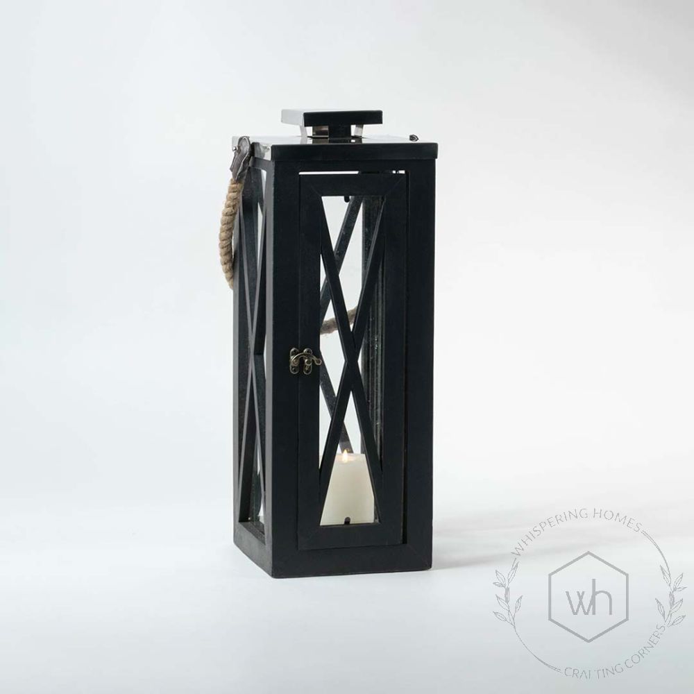 Kosipo Wooden Lantern Large Light On White Background