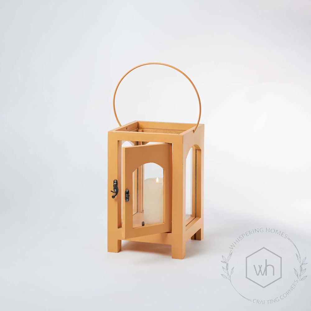 Timber-Twilight Wooden Lantern - Small Light On White Background