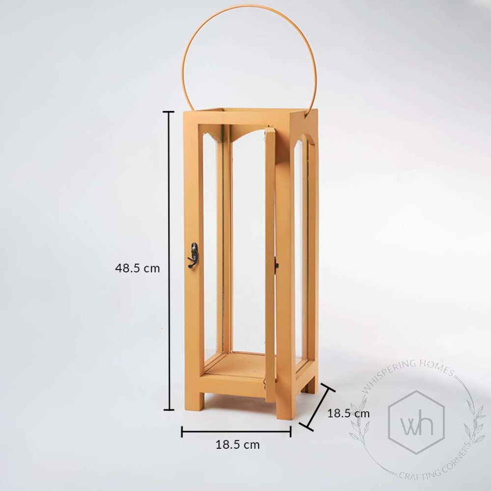 Timber-Twilight Wooden Lantern - Large Dimensions