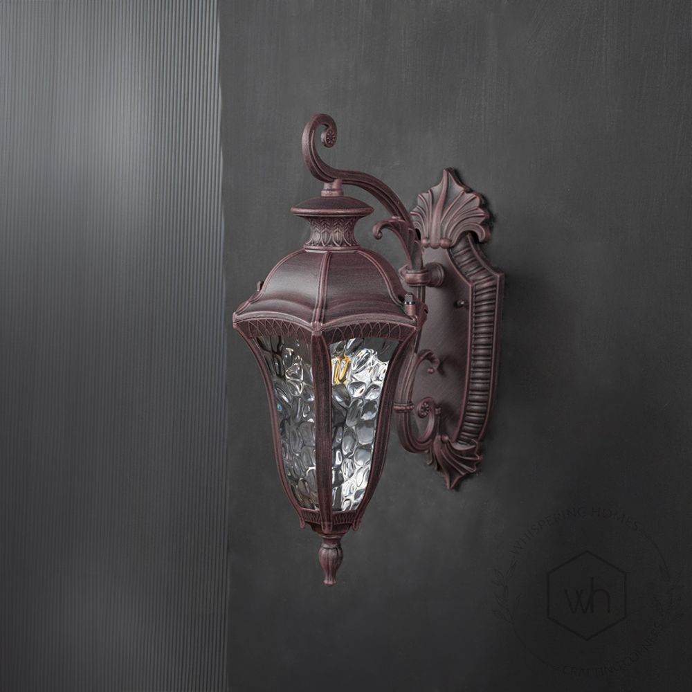 Adam Outdoor Wall Light - Black Light Off Black Background