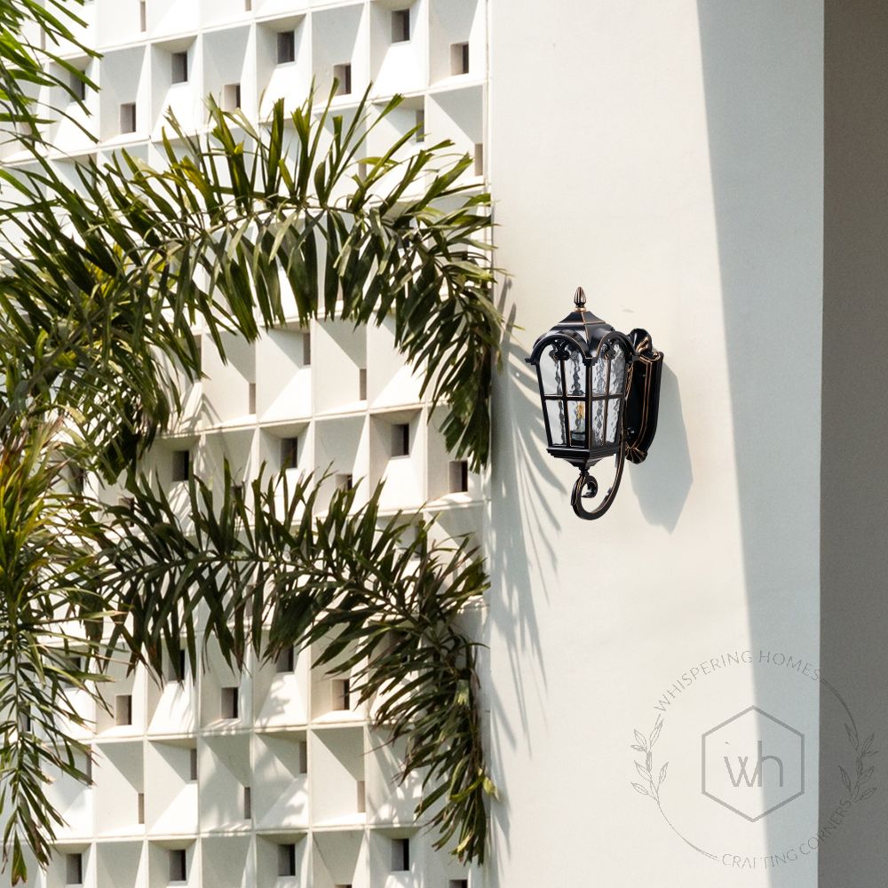 Europe Outdoor Wall Light - Black Lifestyle