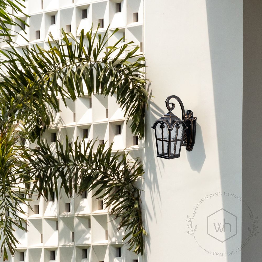 Benton Outdoor Wall Light - Gold Lifestyle