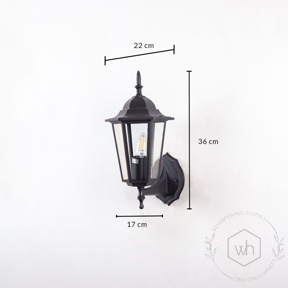 Retro Outdoor Wall Light - Small Dimensions