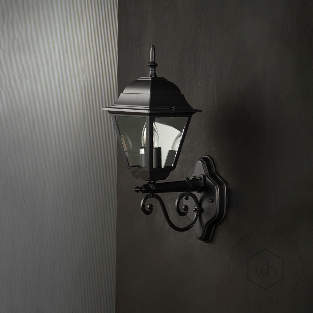 Valera Outdoor Wall Light - Black Light Off Black Background