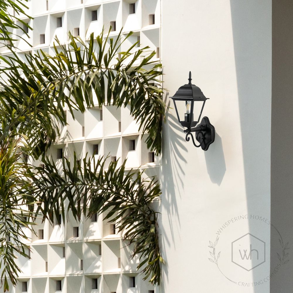 Valera Outdoor Wall Light - Black Lifestyle