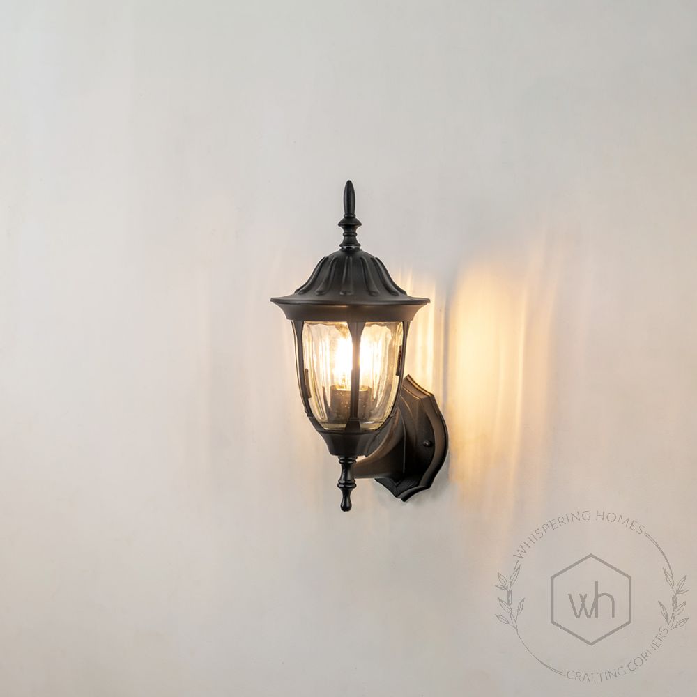 Morrow Outdoor Wall Lamp - Small Light On White Background