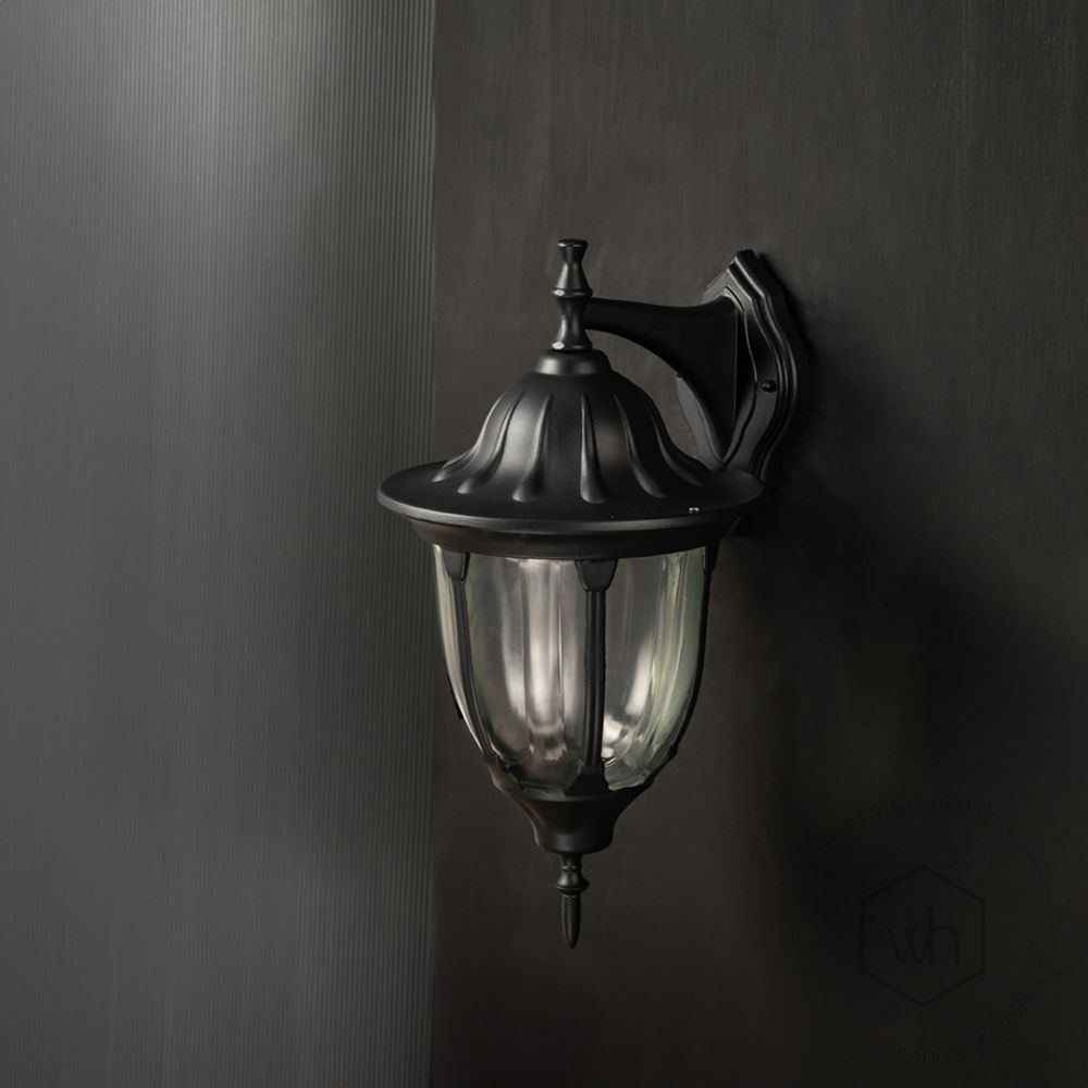 Morocco Outdoor Wall Light - Large Light Off Black Background