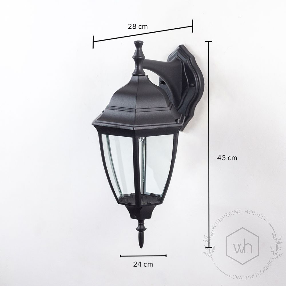 Oxford Outdoor Wall Lantern - Large Dimensions