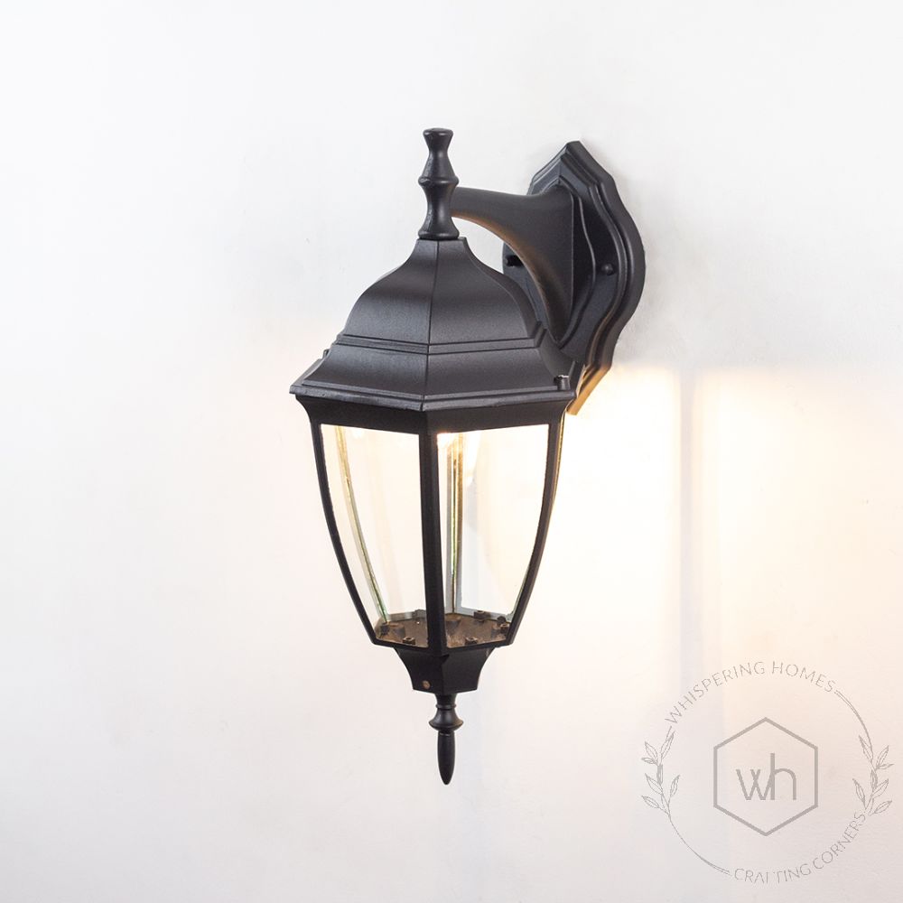 Oxford Outdoor Wall Lantern - Large Light On White Background