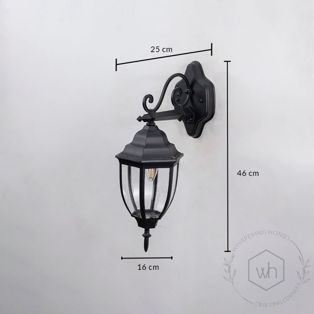 Victorian Outdoor Wall Light - Down Dimensions