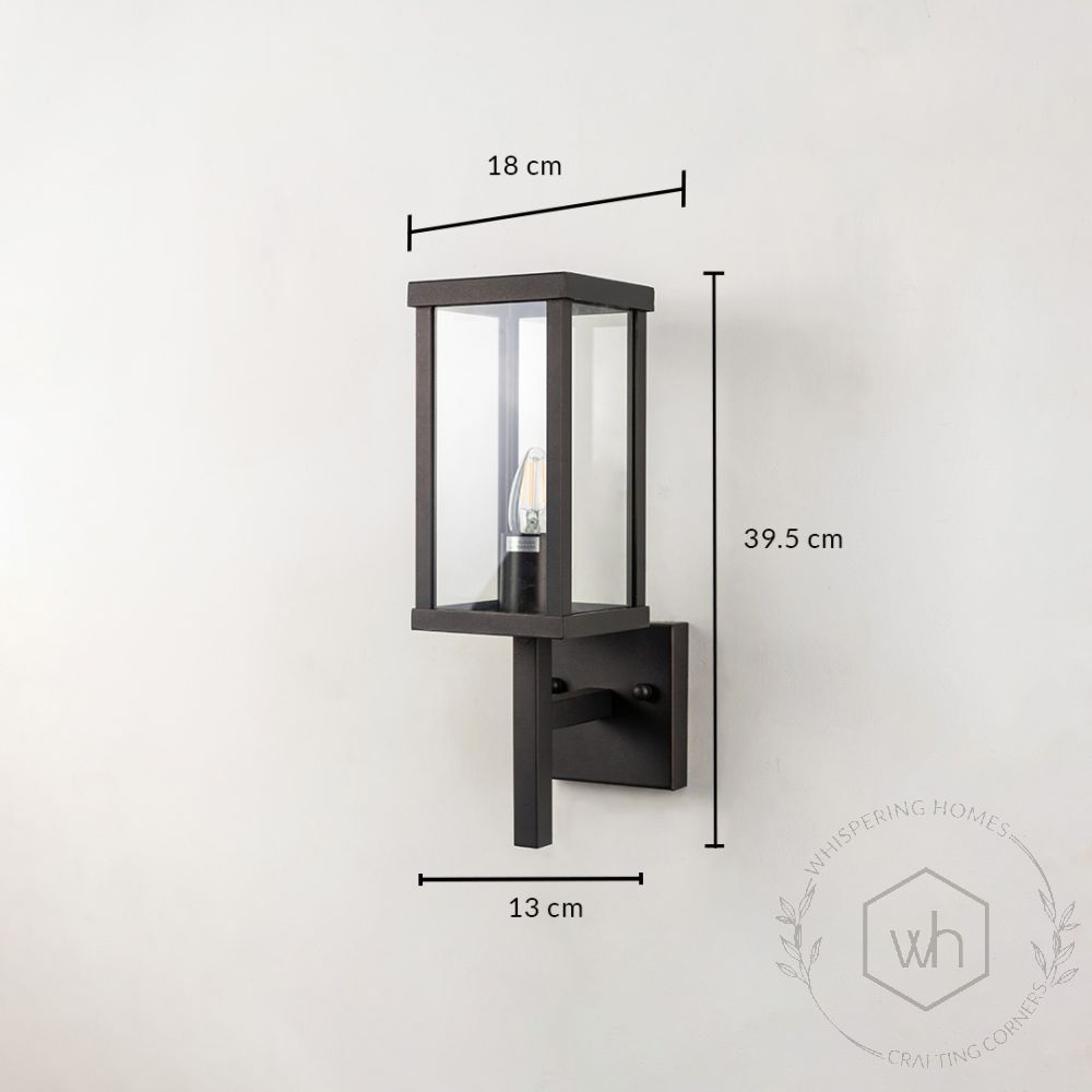 Palanga Outdoor Wall Light - Black Dimensions