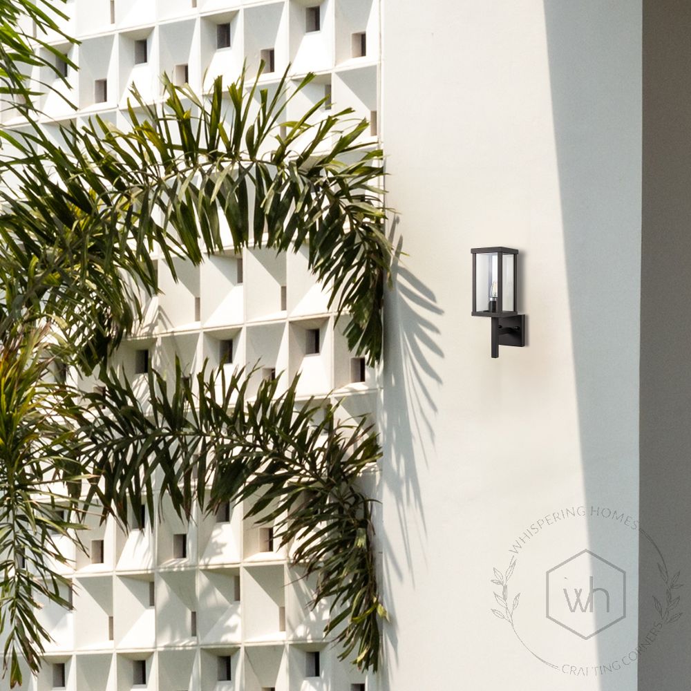 Palanga Outdoor Wall Light - Black Lifestyle