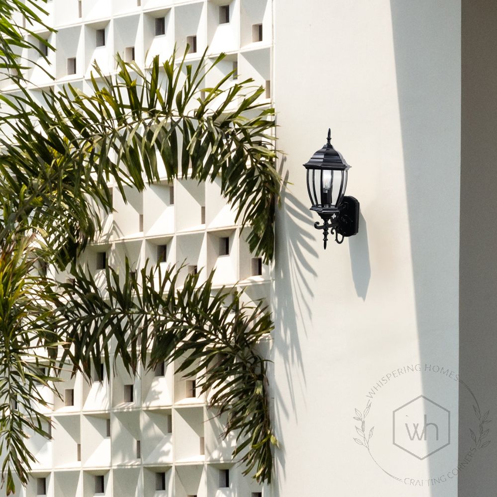 Posse Outdoor Wall Light - Black Lifestyle