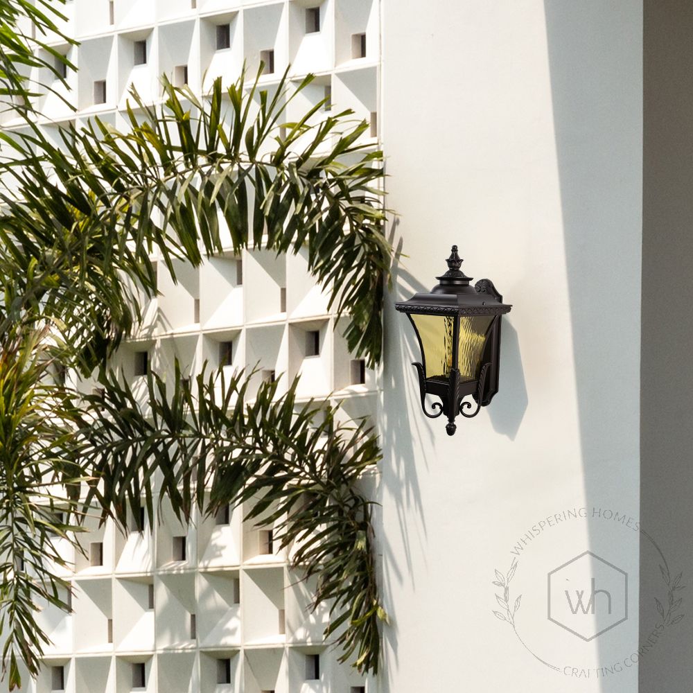 Malcolm Outdoor Wall Light - Dark Brown Lifestyle