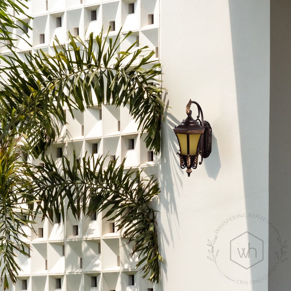 Guerre Outdoor Wall Light - Dark Brown Lifestyle