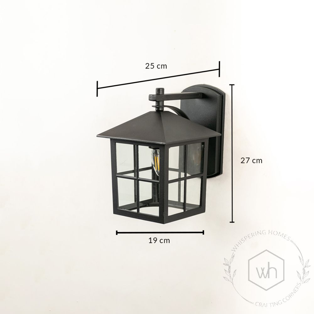 Falcon Outdoor Wall Light - Black Dimensions