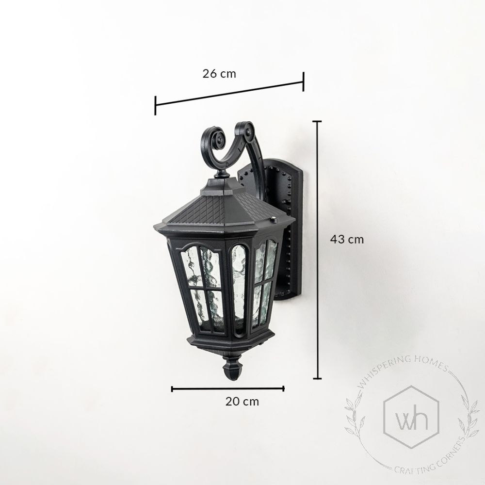 Halla Outdoor Wall Light - Down Dimensions