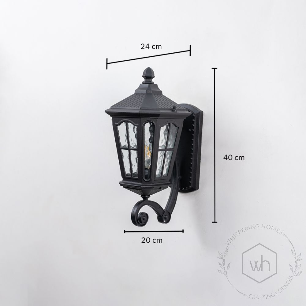 Halla Outdoor Wall Light - Up Dimensions