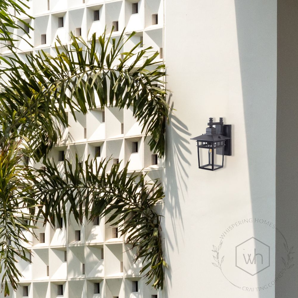 Afloat Outdoor Wall Light - Black Lifestyle