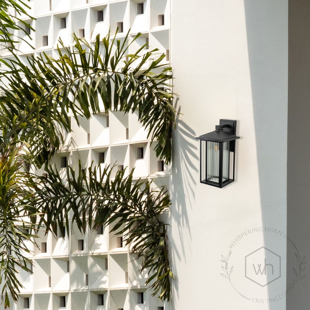 Makeshift Outdoor Wall Light - Black Lifestyle