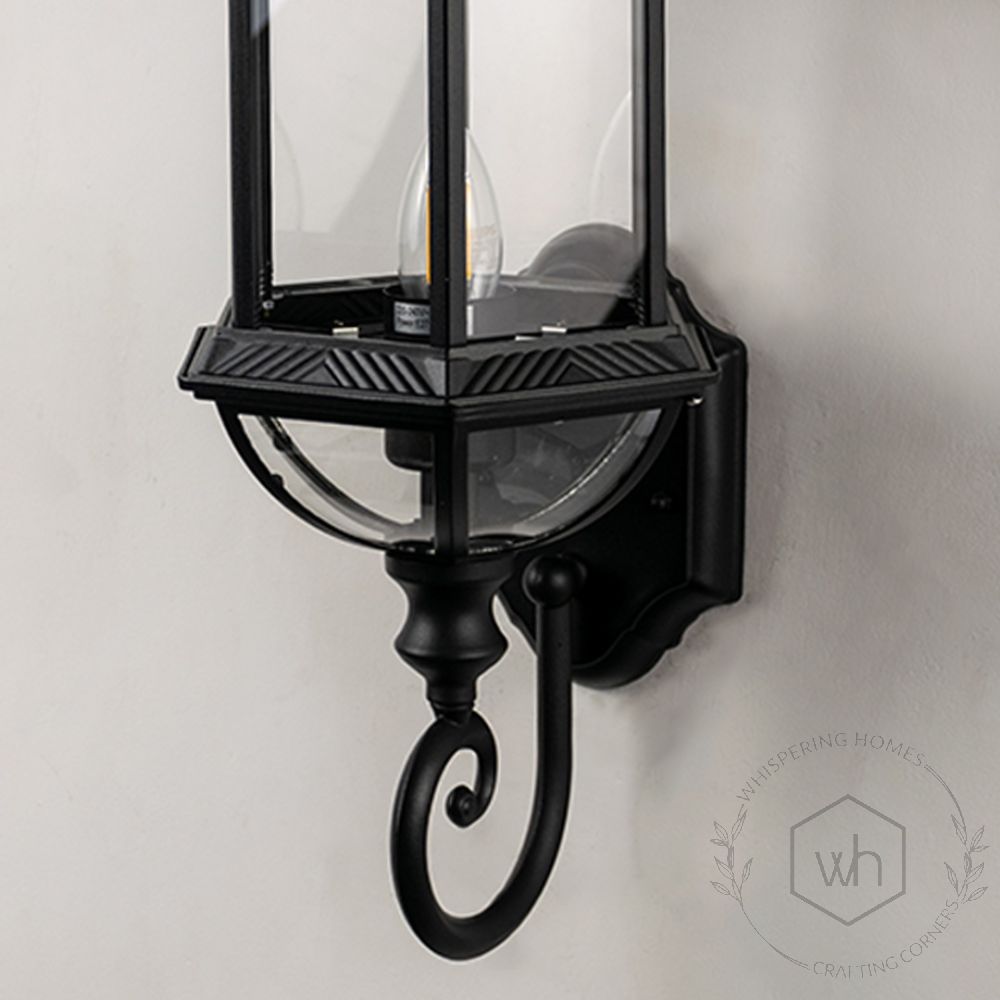 Licit Outdoor Wall Light - Black Closeup