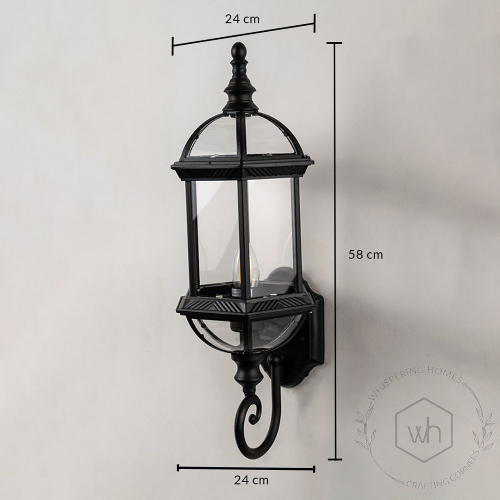 Licit Outdoor Wall Light - Black Dimensions