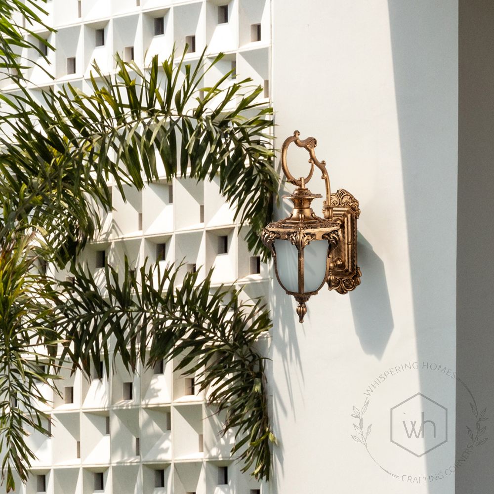 Fervor Outdoor Wall Light - Gold Lifestyle