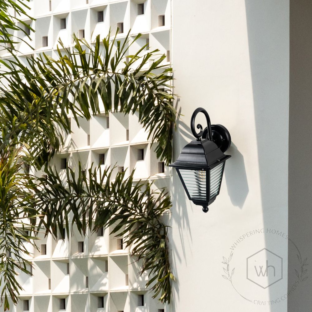 Misty Outdoor Wall Light - Black Lifestyle