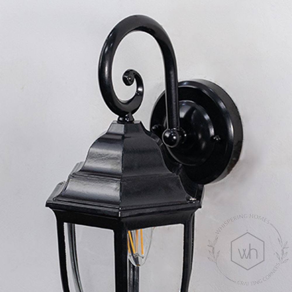 Chasm Outdoor Wall Light - Black Dimensions