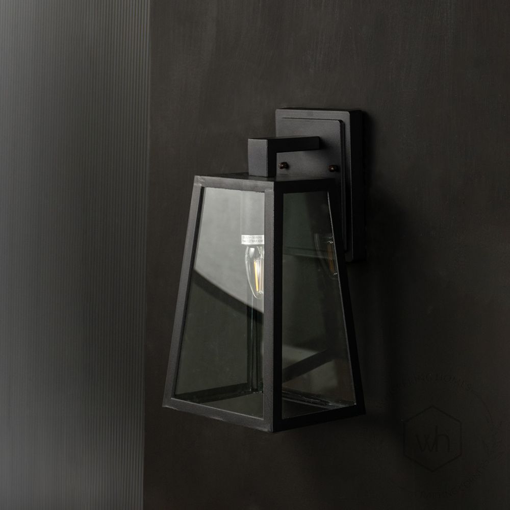 Onset Outdoor Wall Light - Black Light Off Black Background