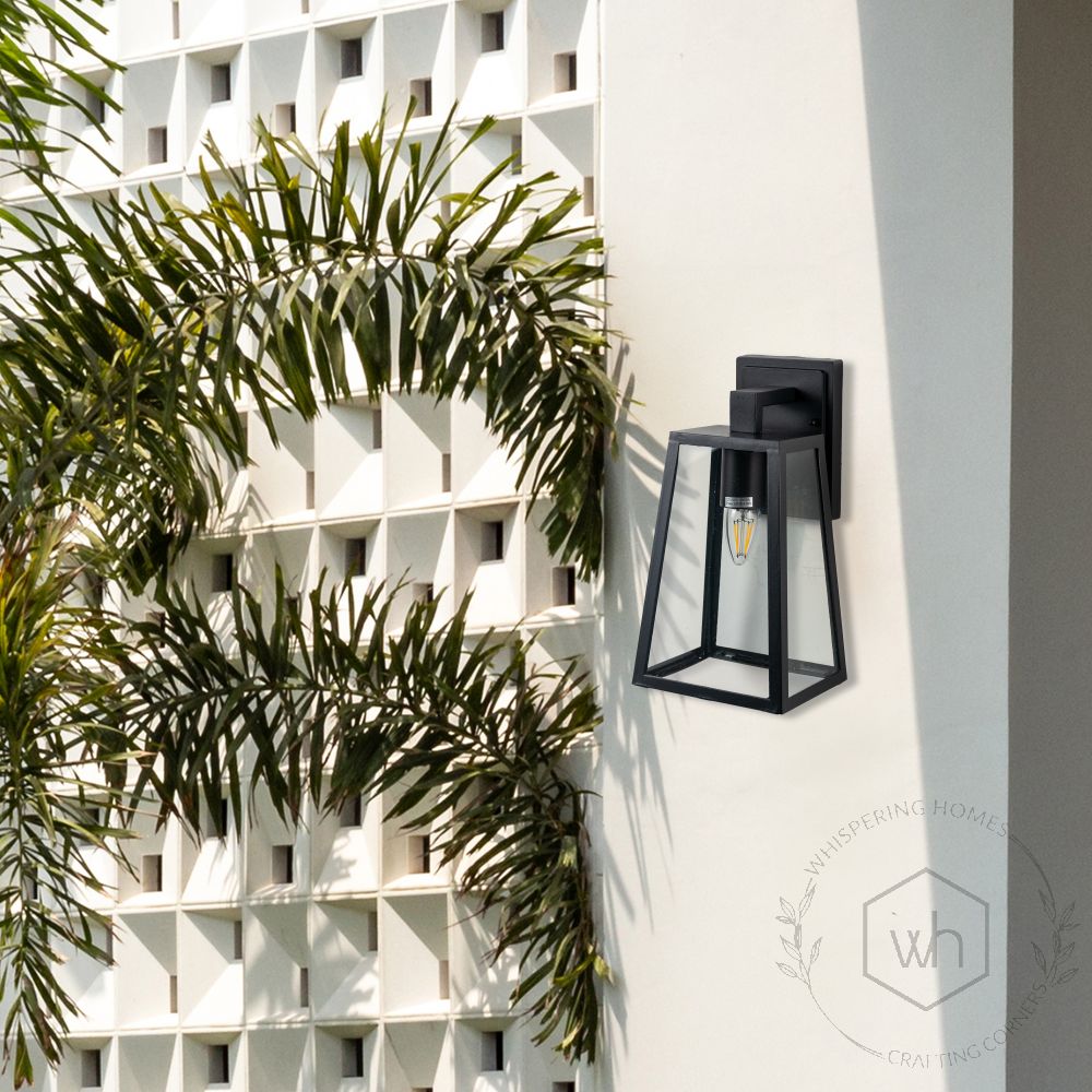 Onset Outdoor Wall Light - Black Lifestyle