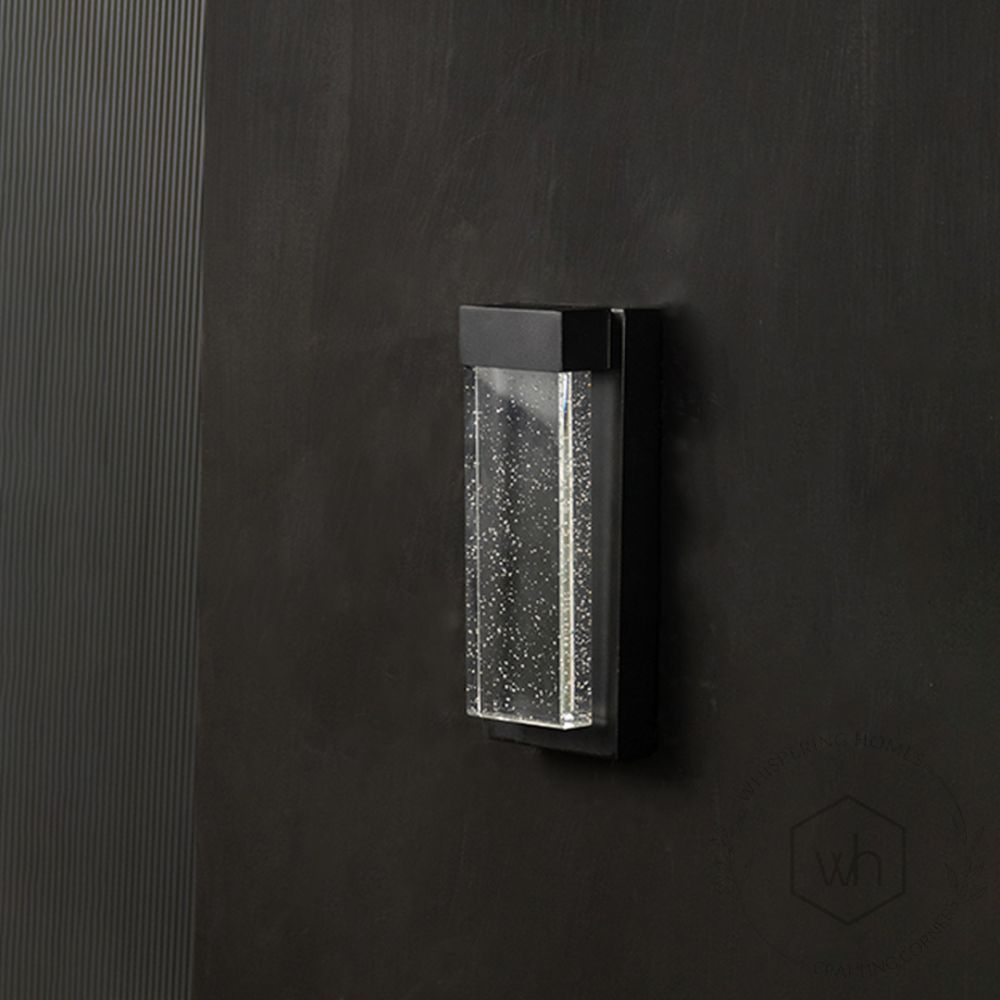 Corridor Outdoor Wall Light - Black Light Off Black Background