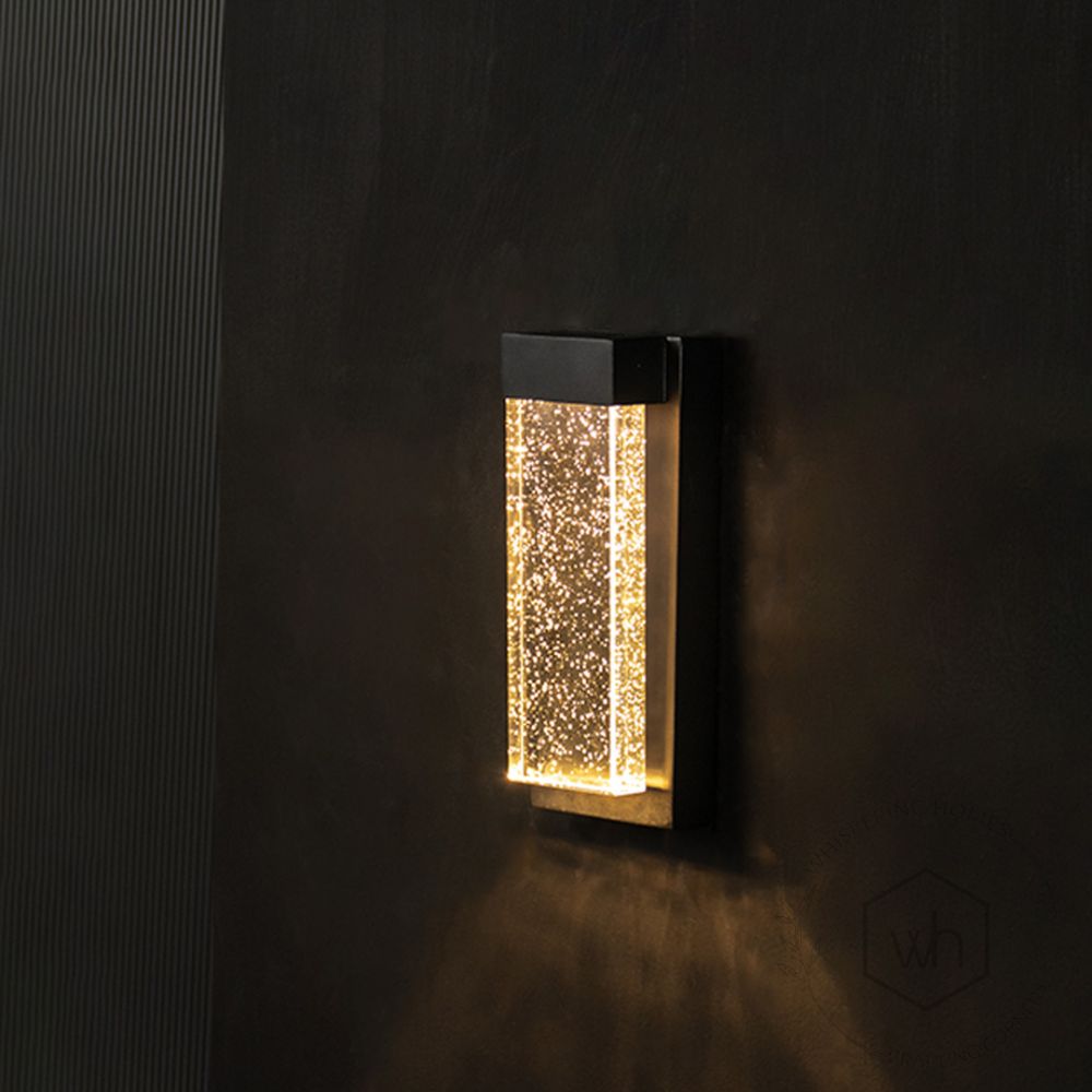 Corridor Outdoor Wall Light - Black Light On Black Background