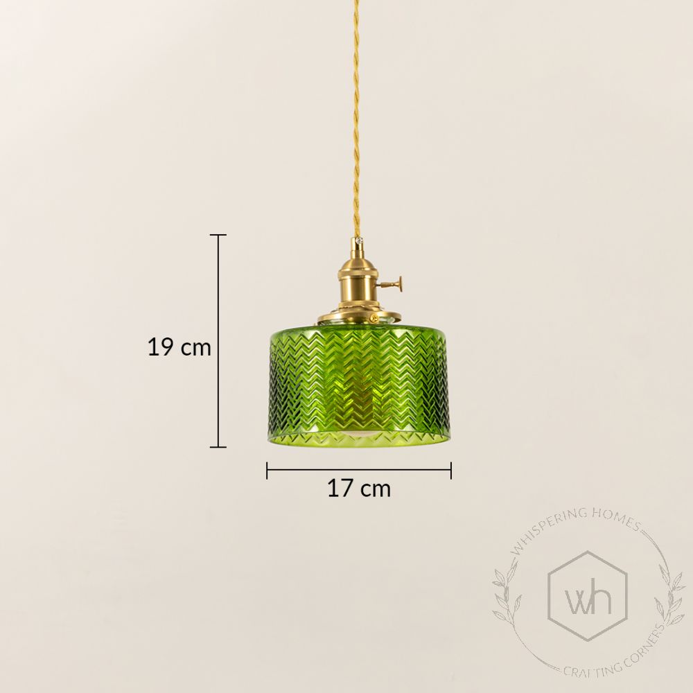 Laminae Green Hanging Light Dimensions