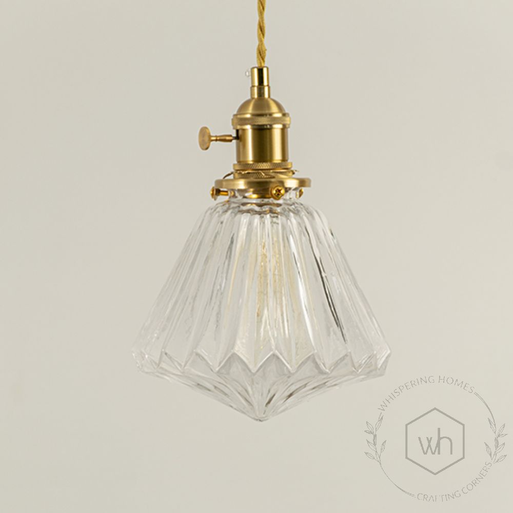 Petalos Glass Hanging Light Closeup