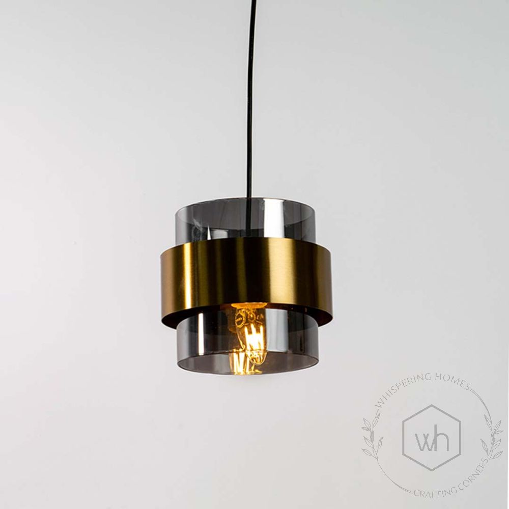 Umanga Glass Hanging Light - Large Light On White Background