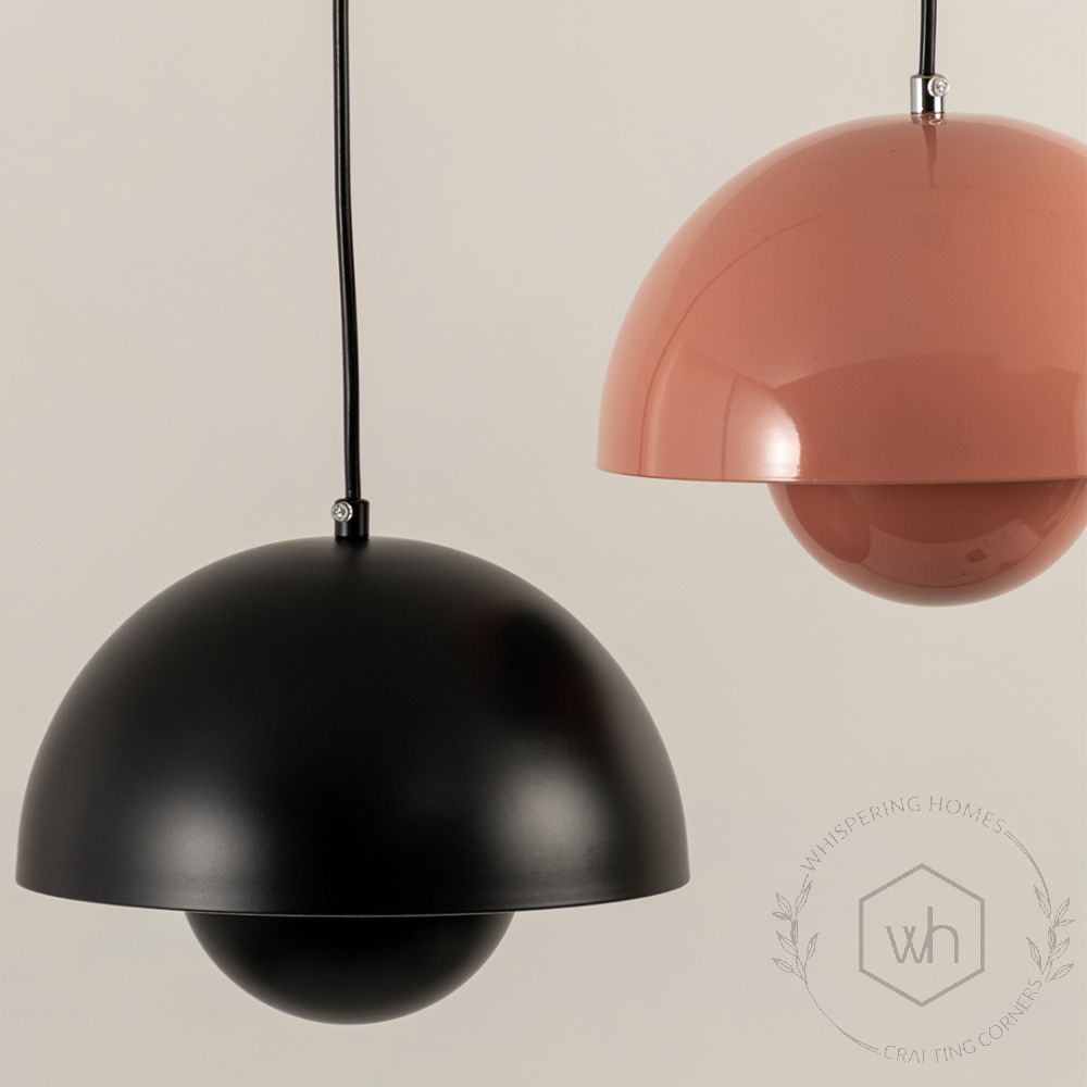 Flowerpot Pendant Light Black Grouped 1