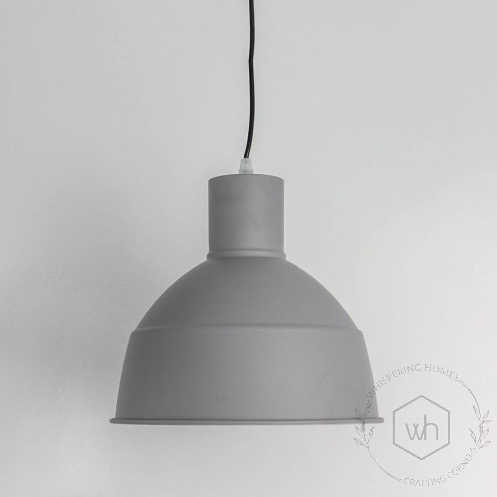 Gloria Grey Pendant light Light Off White Background