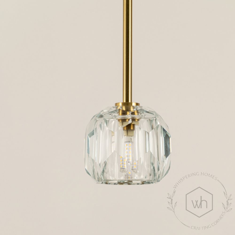 Tercic Glass Hanging Light Closeup