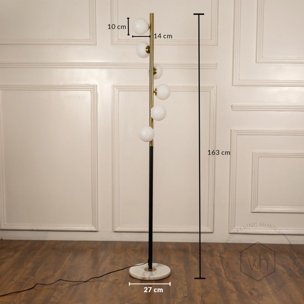 Kingsley Floor Lamp for Living Room Dimensions