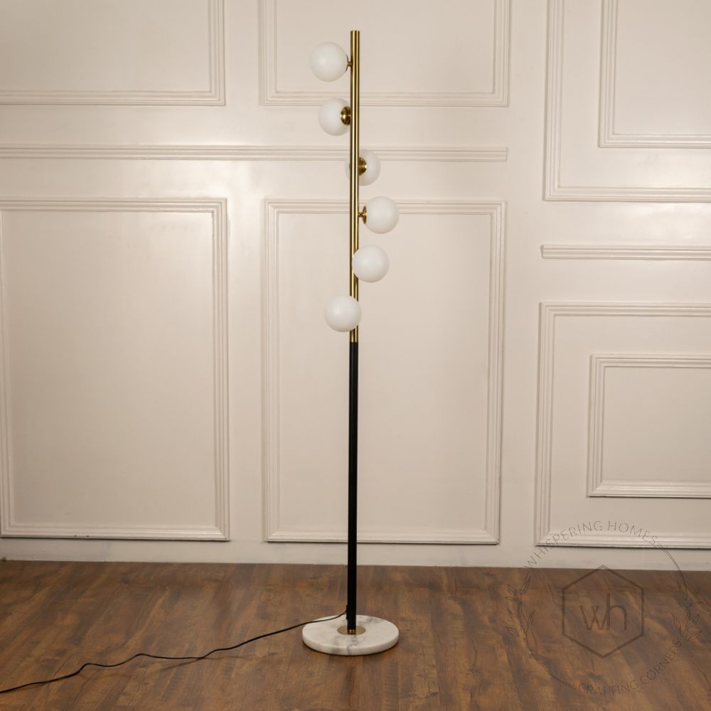 Kingsley Floor Lamp for Living Room Light Off White Background