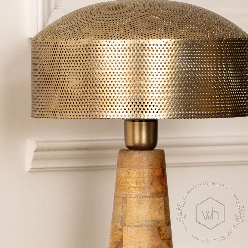 Merlin Metal Table Lamp Closeup